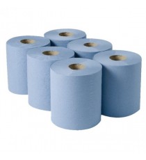 2Work Centrefeed Roll 3 Ply Blue 135M P6