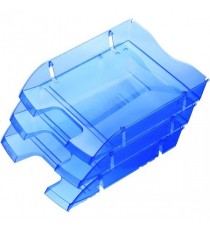 Helit PET Rcyc Blue Letter Tray H2363530