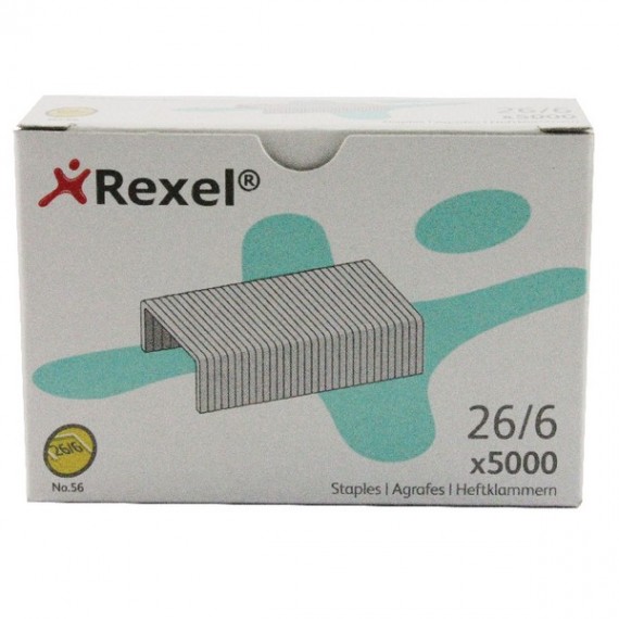 Rexel Staples No56 6mm Pk5000 06025