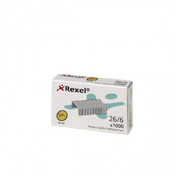 Rexel Staples No56 6mm Pk1000 06131