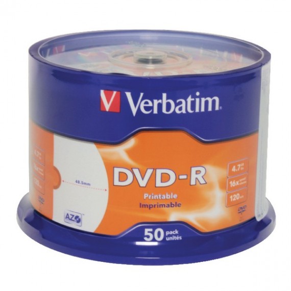 Verbatim DVD-R 4.7GB 16x Spindle 43533