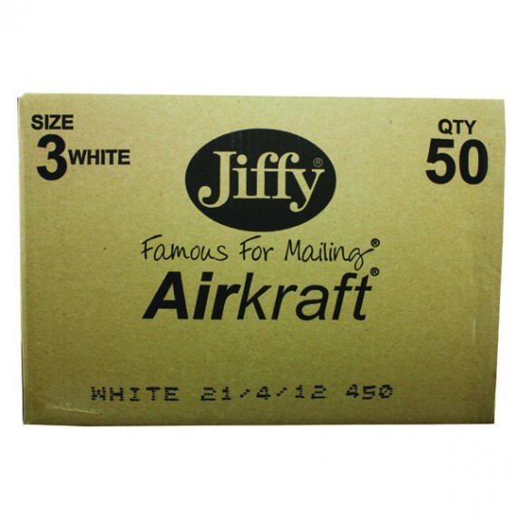 Jiffy Airkraft Wht 220x320mm Pk50 JL-3