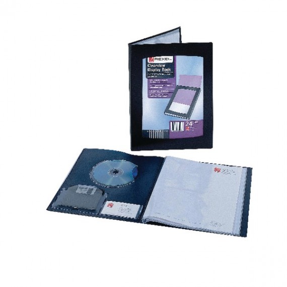 Rexel Clearview Display Book 24 Pckt A5