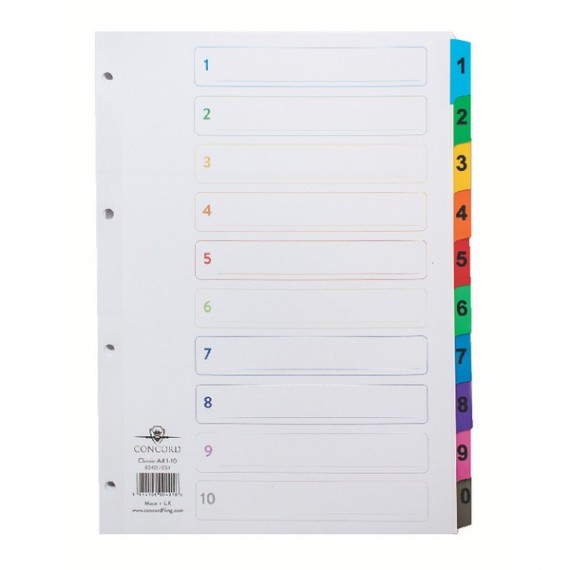 Concord Index A4 1-10 CS4