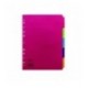 Concord Bright Divider A4 5Pt Astd 50699