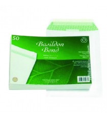 Basildon C5 Envelope Peel Seal Wht Pk50