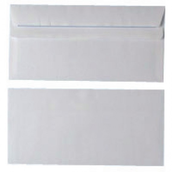 White S/Seal DL Envelope 80gsm Pk1000