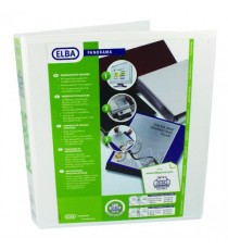 Elba Panorama Pres Binder A4 2D 25mm Wht