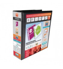 Elba Panorama 4D Ring Binder A4 Blk P4