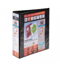 Elba Panorama 2D Lever Arch A4 Blk Pk5