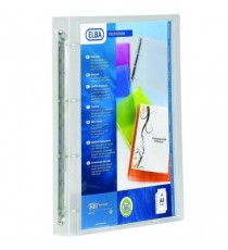 Elba A4 Poly 4-Ring Binder 25mm Pk12