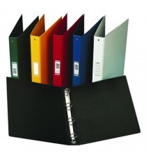 Elba Vision 4 O Ring Binder PVC A4 Black