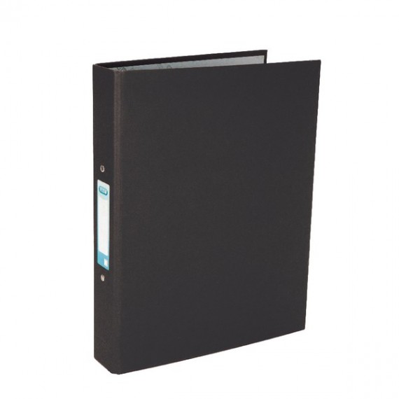 Elba Black A4 Ring Binder Ppr/Brd Pk10