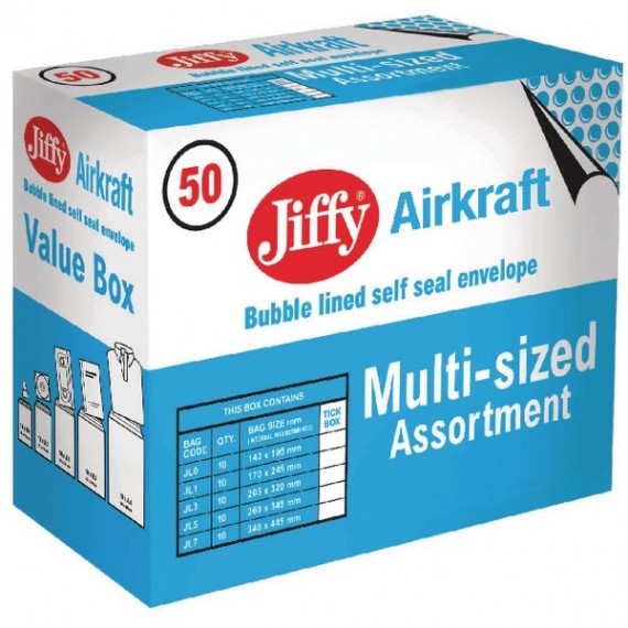 Jiffy Airkraft Bag Asstd Size Gold Pk50