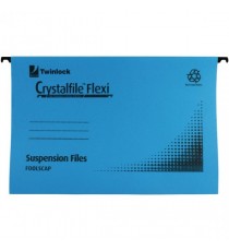 CrystalFile Flexi Standard FC Blue Pk50