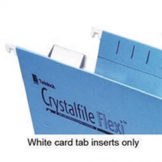 Crystal Flexi Tabs Inserts White Pk50