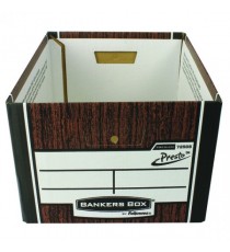Fellowes Presto Storage Box Woodgrain