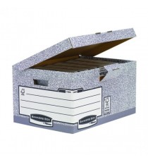 Fellowes Grey Fliptop Storage Box Pk10