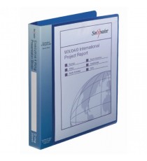 Snopake A4 El/Blue Exec Prestn 4D Binder