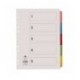 Concord 5-Pt Printed Subject Divider A4