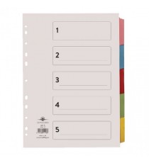 Concord 5-Pt Printed Subject Divider A4