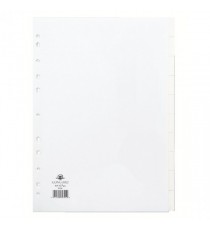 Concord 10-Part Subject Divider Wht A4