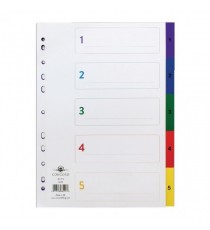 Concord 1-5 Index Multicolour A4