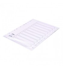 Concord 1-10 Index A4 White