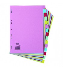 Elba 15-Part Card Divider A4 Assorted