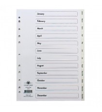 Concord Jan-Dec Index A4 White