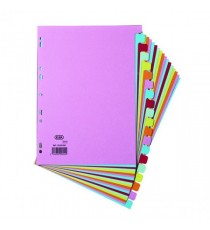 Elba 20-Part Card Divider A4 Assorted