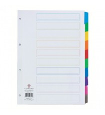 Concord Index 10-Pt A4 White/Multi Tabs
