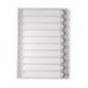 White A4 1-10 Mylar Index Dividers