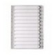 White A4 1-12 Mylar Index Dividers