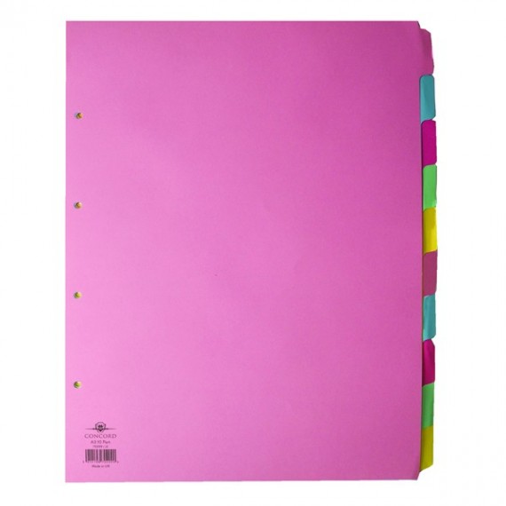 Concord 10-Pt Subject Divider A3 Asstd