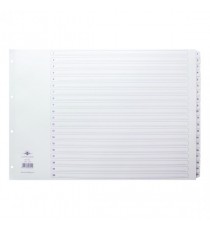 Concord Index 1-20 Board Clear Tabs A3