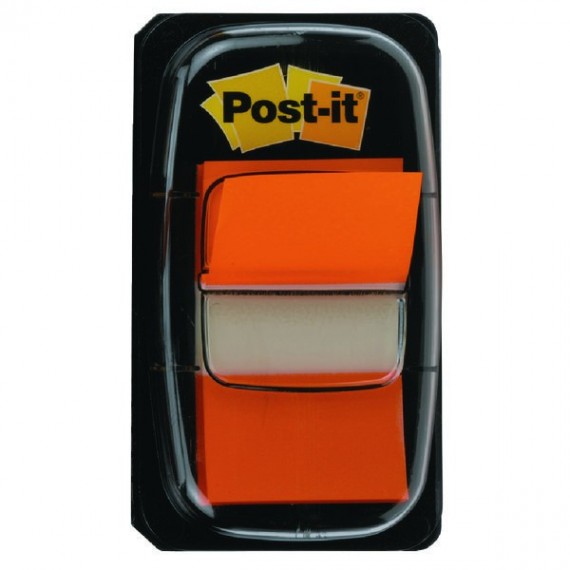 Post-it Index Tab 25mm Orange Pk12