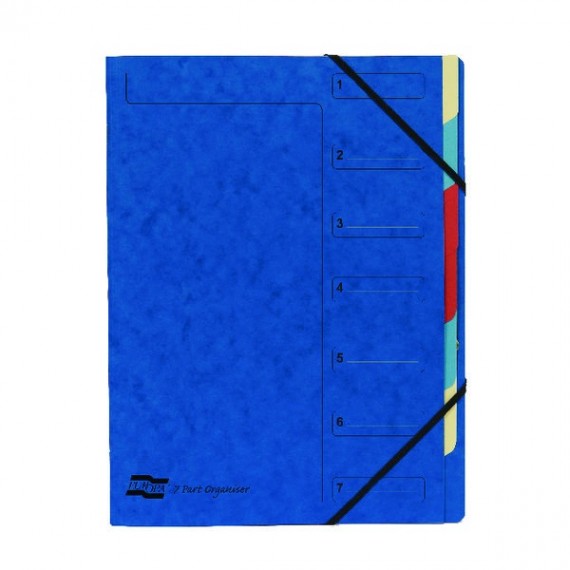 Europa 7-Part Organiser A4 Blue