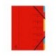 Europa 7-Part Organiser A4 Red