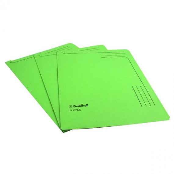 Guildhall Slipfiles 230gsm A4 Green Pk50