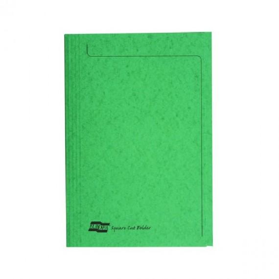 Europa Sq Cut Folder 300mic A4 Grn Pk50