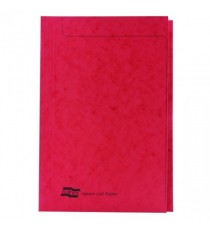 Europa Sq Cut Folder 300mic A4 Red Pk50