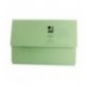 White Box Green Document Wallet Pk50