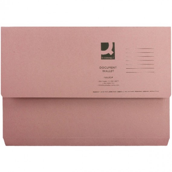 White Box Pink Document Wallet Pk50