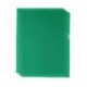 Green Cut Flush Folders Pk100