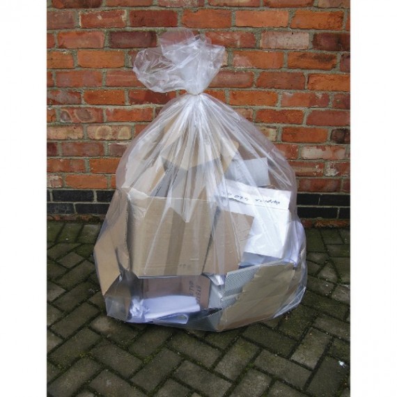 2Work Wheelie Bin Liner Clr 270L Pk100