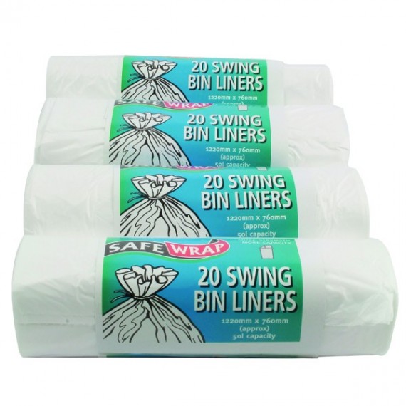 Swing Bin Liners Roll 20 Pk4 Std
