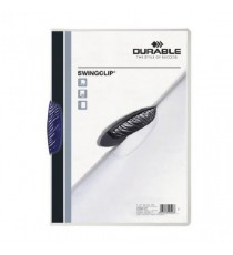 Durable Swingclip Folder A4 Dk Blu Pk25