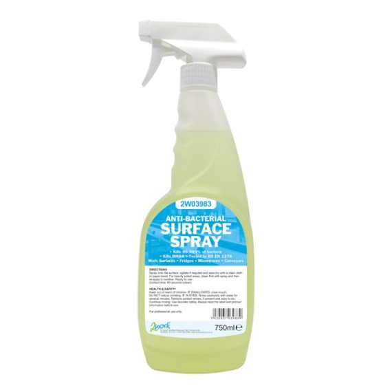 2Work Antibac Sanitiser Spray 750ml