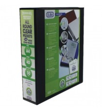 Elba Panorama 4D Ring Binder A4 Blk P4